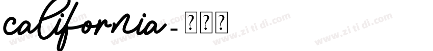 California字体转换