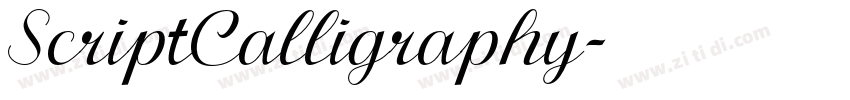 ScriptCalligraphy字体转换 ScriptCalligraphy字体转换