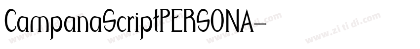CampanaScriptPERSONA字体转换