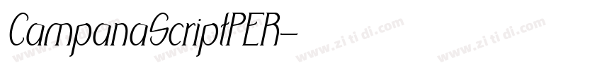CampanaScriptPER字体转换