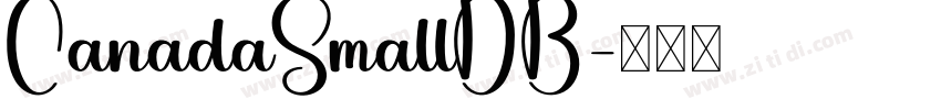 CanadaSmallDB字体转换