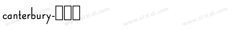 canterbury字体转换 canterbury字体转换