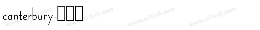 canterbury字体转换 canterbury字体转换