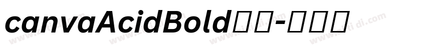 canvaAcidBold字体字体转换