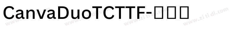 CanvaDuoTCTTF字体转换