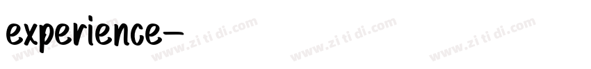 experience字体转换