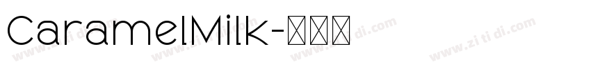 CaramelMilk字体转换