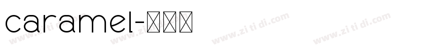 caramel字体转换