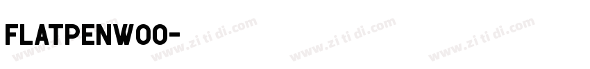 FlatpenW00字体转换