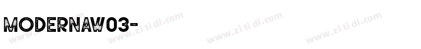 ModernaW03字体转换