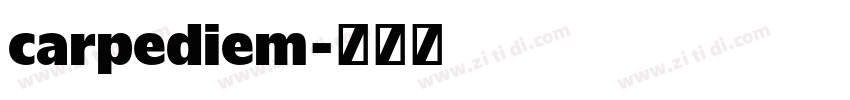 carpediem字体转换