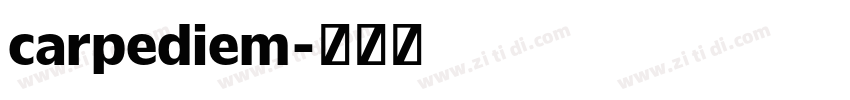 carpediem字体转换