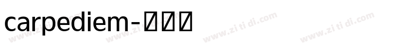 carpediem字体转换
