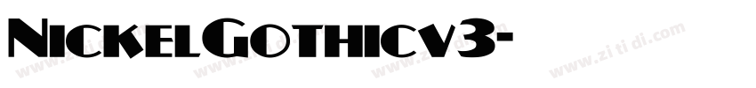 NickelGothicv3字体转换