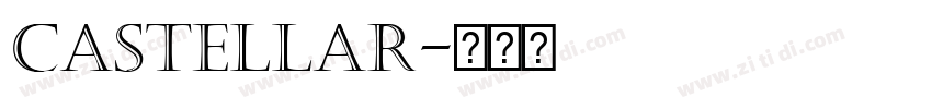 castellar字体转换