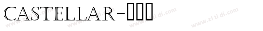 castellar字体转换