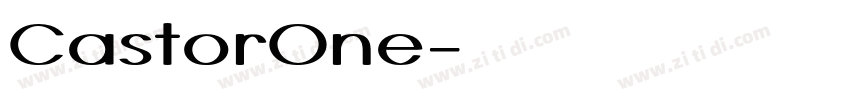 CastorOne字体转换