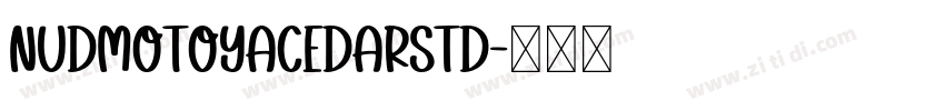 NudMotoyaCedarStd字体转换