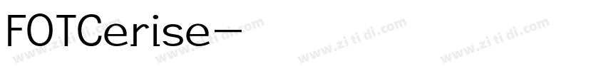 FOTCerise字体转换