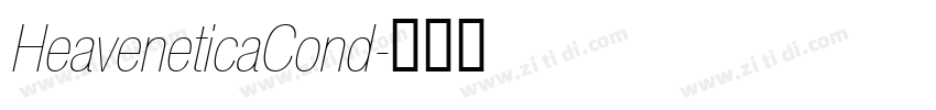 HeaveneticaCond字体转换