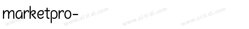 marketpro字体转换