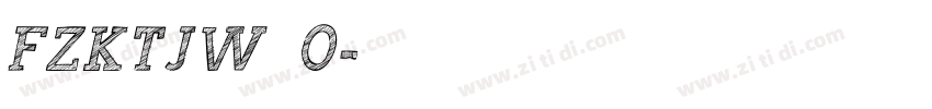 FZKTJW——改变—0字体转换