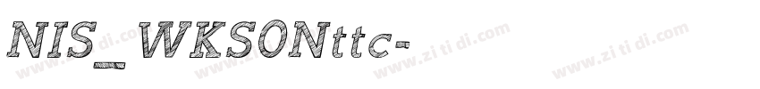 NIS_WKS0Nttc字体转换