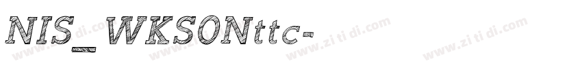 NIS_WKS0Nttc字体转换