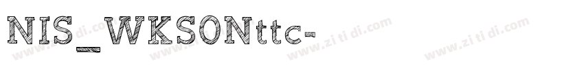 NIS_WKS0Nttc字体转换