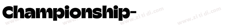 Championship字体转换
