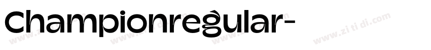 Championregular字体转换