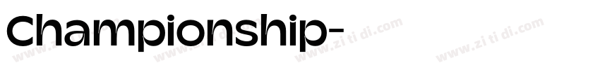 Championship字体转换