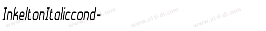 InkeltonItaliccond字体转换