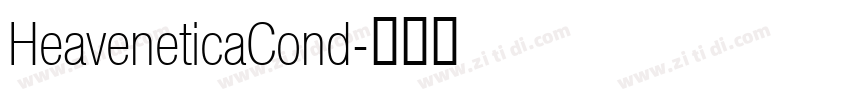 HeaveneticaCond字体转换