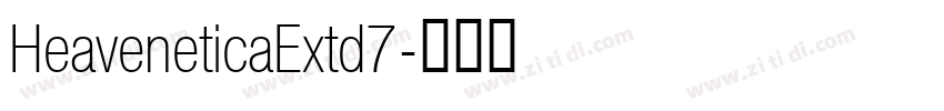 HeaveneticaExtd7字体转换