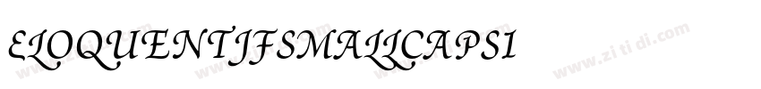 EloquentJFSmallCapsI字体转换