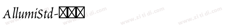 AllumiStd字体转换