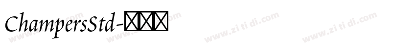 ChampersStd字体转换
