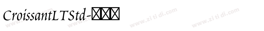 CroissantLTStd字体转换