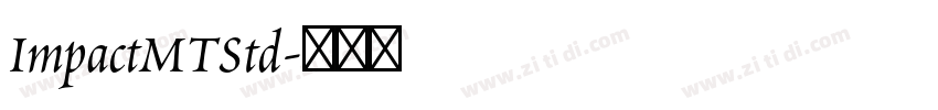 ImpactMTStd字体转换
