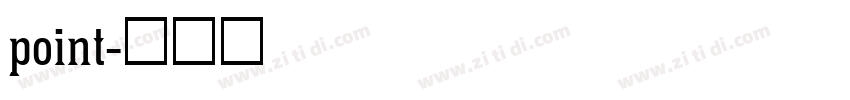 point字体转换