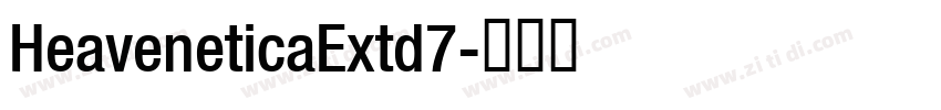 HeaveneticaExtd7字体转换