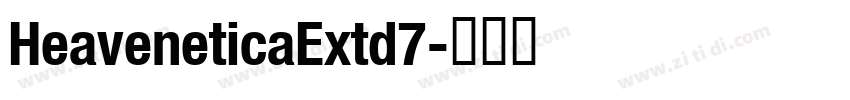 HeaveneticaExtd7字体转换