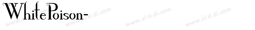 WhitePoison字体转换