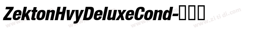 ZektonHvyDeluxeCond字体转换