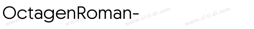 OctagenRoman字体转换 OctagenRoman字体转换