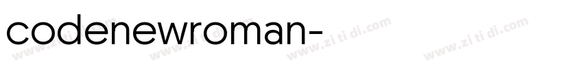 codenewroman字体转换 codenewroman字体转换