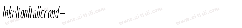 InkeltonItaliccond字体转换