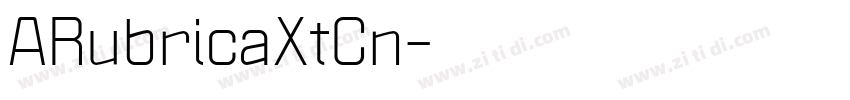 ARubricaXtCn字体转换