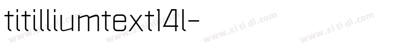 titilliumtext14l字体转换